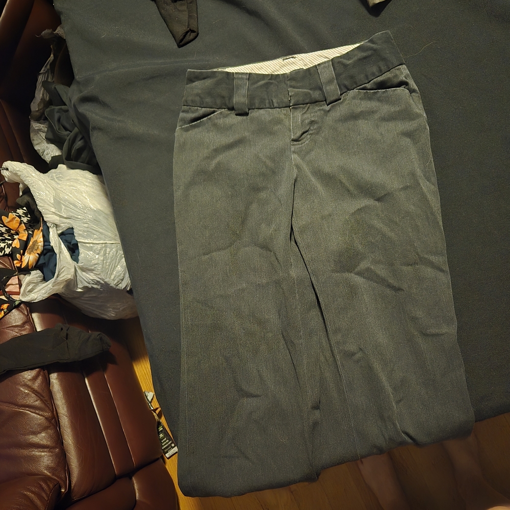 GAP Black and White Striped Pants